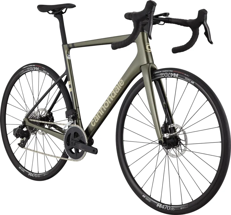 2021 Cannondale SuperSix EVO Carbon DISC RIVAL AXS Road Bike in Green-1