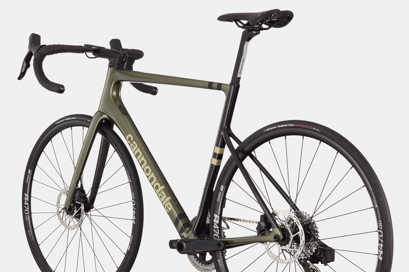 2021 Cannondale SuperSix EVO Carbon DISC RIVAL AXS Road Bike in Green-2