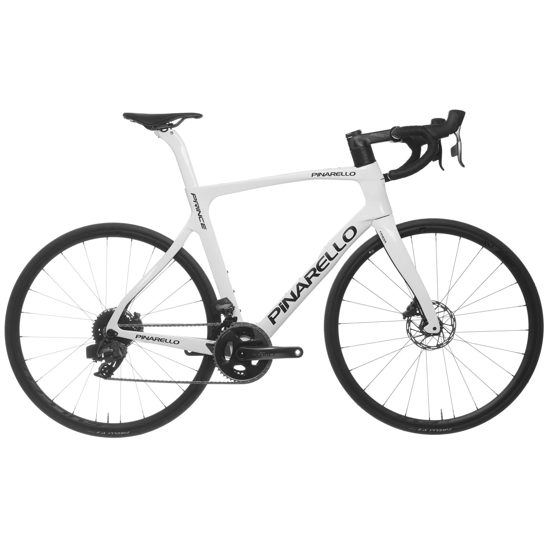 2022 Pinarello PRINCE DISC TiCR Road Bike with FORCE AXS in White