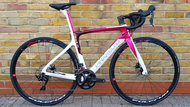 Pinarello PRINCE FX DISC Carbon Road Bike with 105 White and Pink