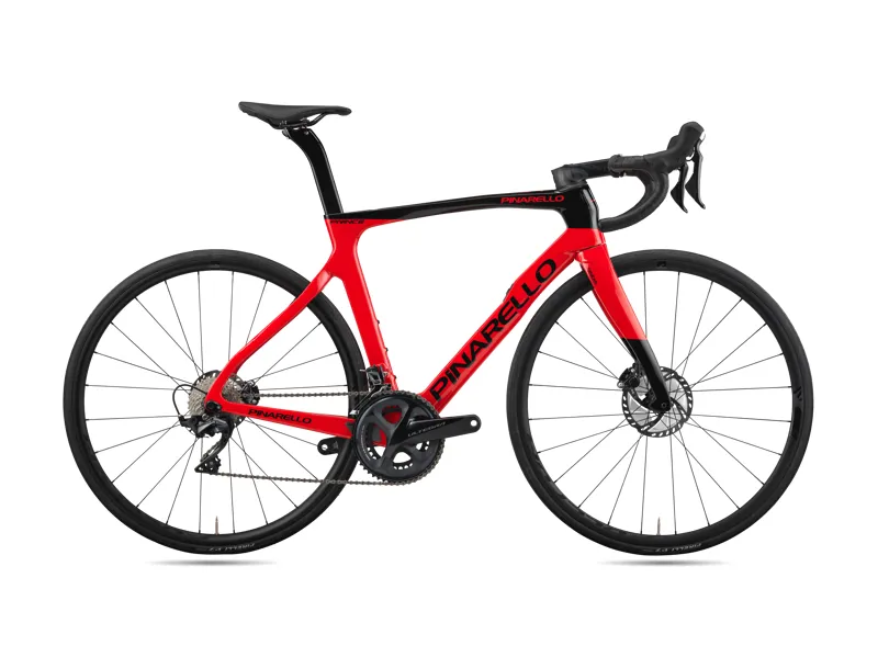 2023 Pinarello PRINCE DISC TiCR Road Bike with Ultegra 11 : Red