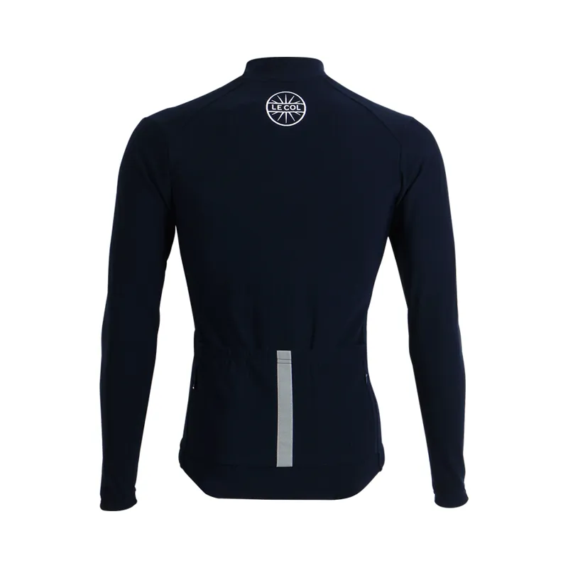 Le Col PRO Aqua Zero Thermal Long Sleeve Cycling Jersey in Navy Blue