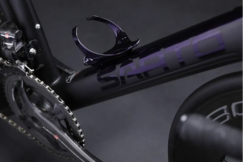 Sarto LAMPO Carbon Aero Road Bike FRAMESET : Black / Purple Chrome-4