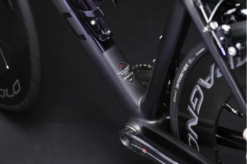 Sarto LAMPO Carbon Aero Road Bike FRAMESET : Black / Purple Chrome-8