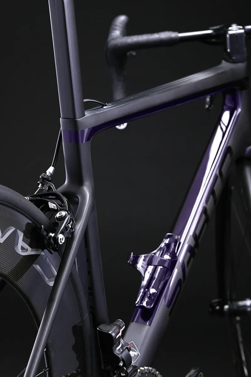 Sarto LAMPO Carbon Aero Road Bike FRAMESET : Black / Purple Chrome-11