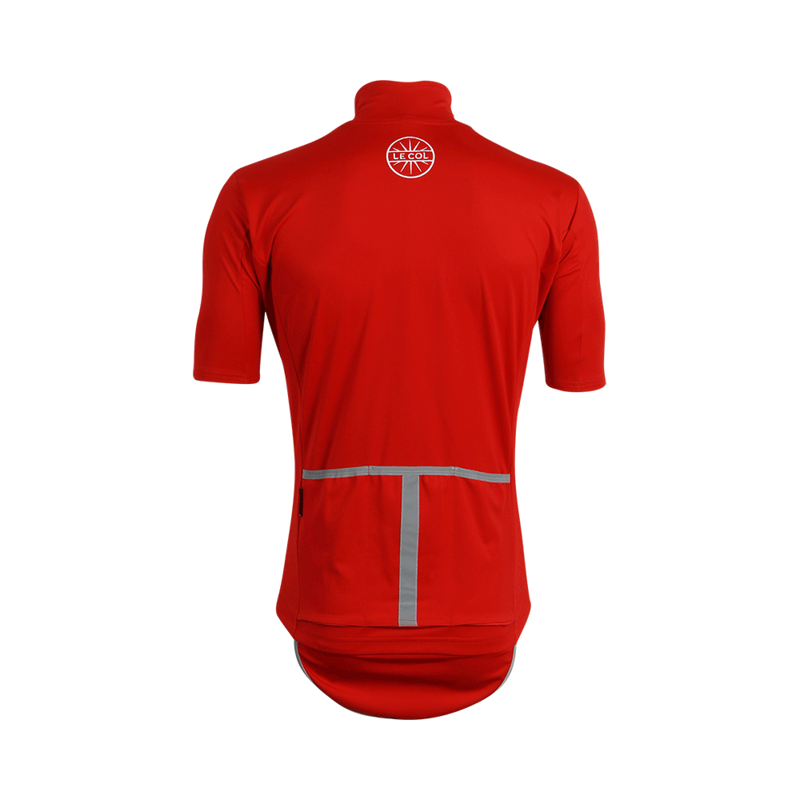 Le Col Therma Jersey : Short Sleeve WindTex Cycling Jersey : RED-2