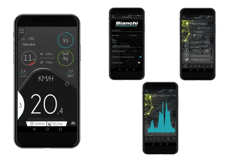 Bianchi Aria E-Road Electric Road Bike : Ultegra : Gloss Celeste-7