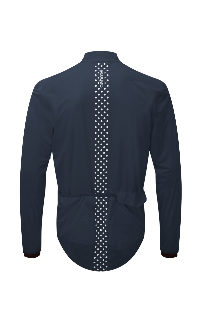 Ashmei Waterproof Cycling Jacket : Navy-1