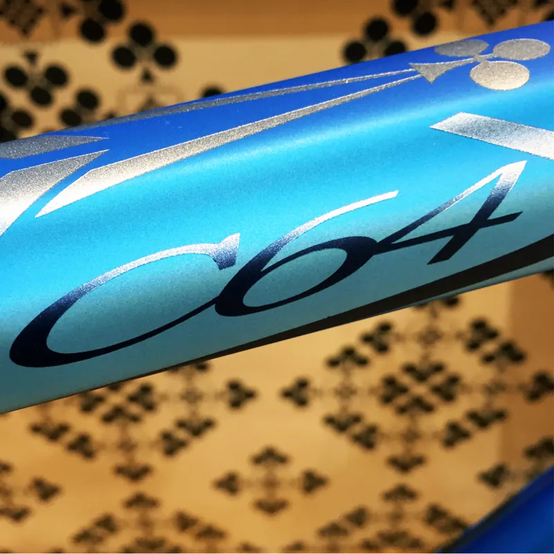 Colnago C64 FRAMESET : HIGH Geometry : Art Decor : Matte Blue Pearl-5