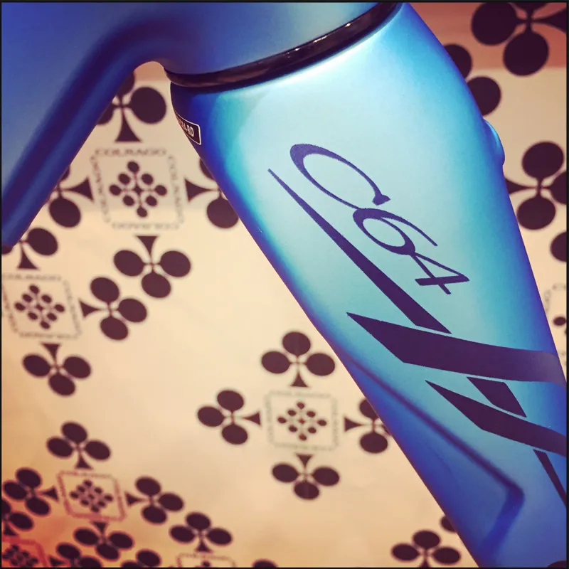 Colnago C64 FRAMESET : HIGH Geometry : Art Decor : Matte Blue Pearl-3