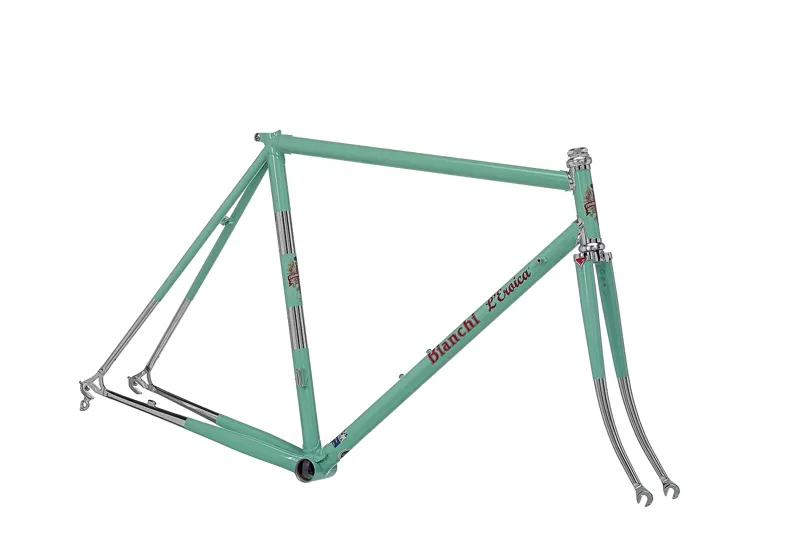 2019 Bianchi LEroica Vintage Steel FRAMESET AA Celeste Chrome