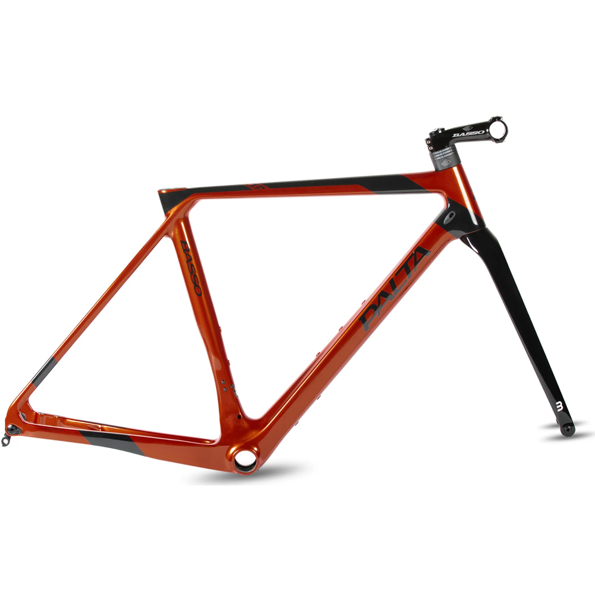 2021 Basso PALTA Disc Carbon Gravel Frameset in Brick Red