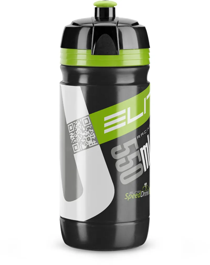 Elite Corsa Waterbottle : 550ml : Black/Green