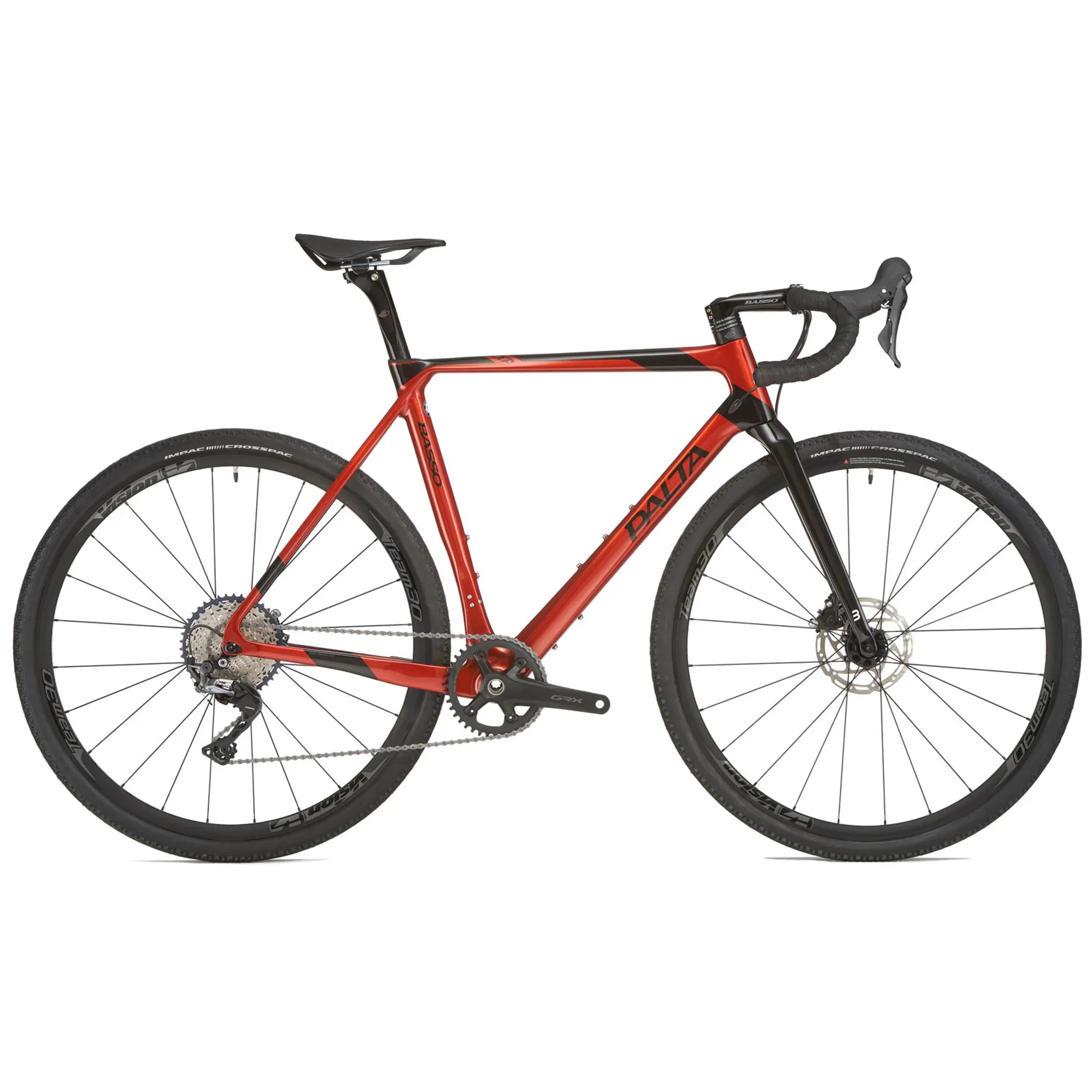 2021 Basso PALTA Disc Carbon Gravel Bike with GRX 1x in Brick Red