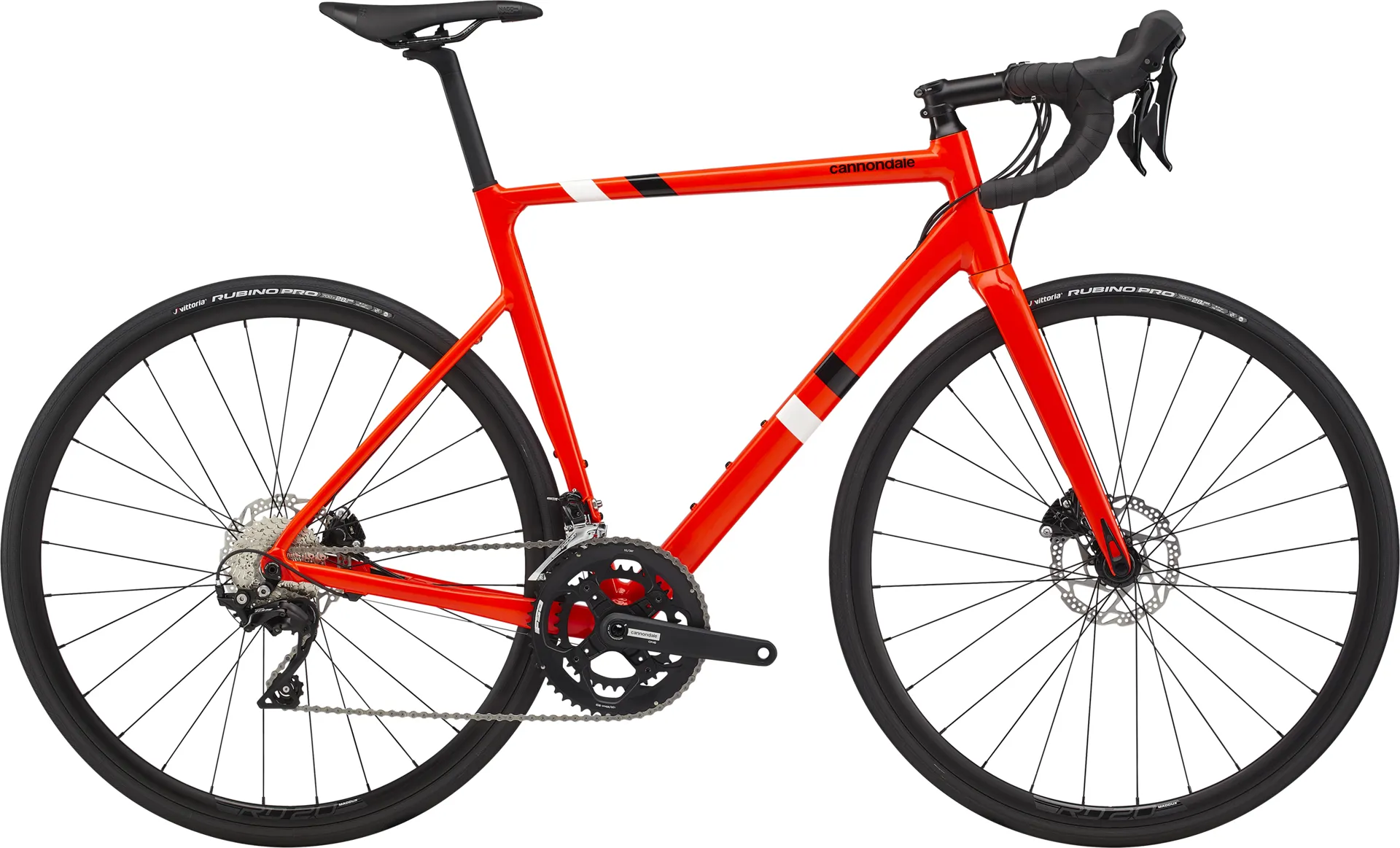 2020 Cannondale CAAD13 DISC 105 Mens Aluminium Road Bike Acid Red - Main Image
