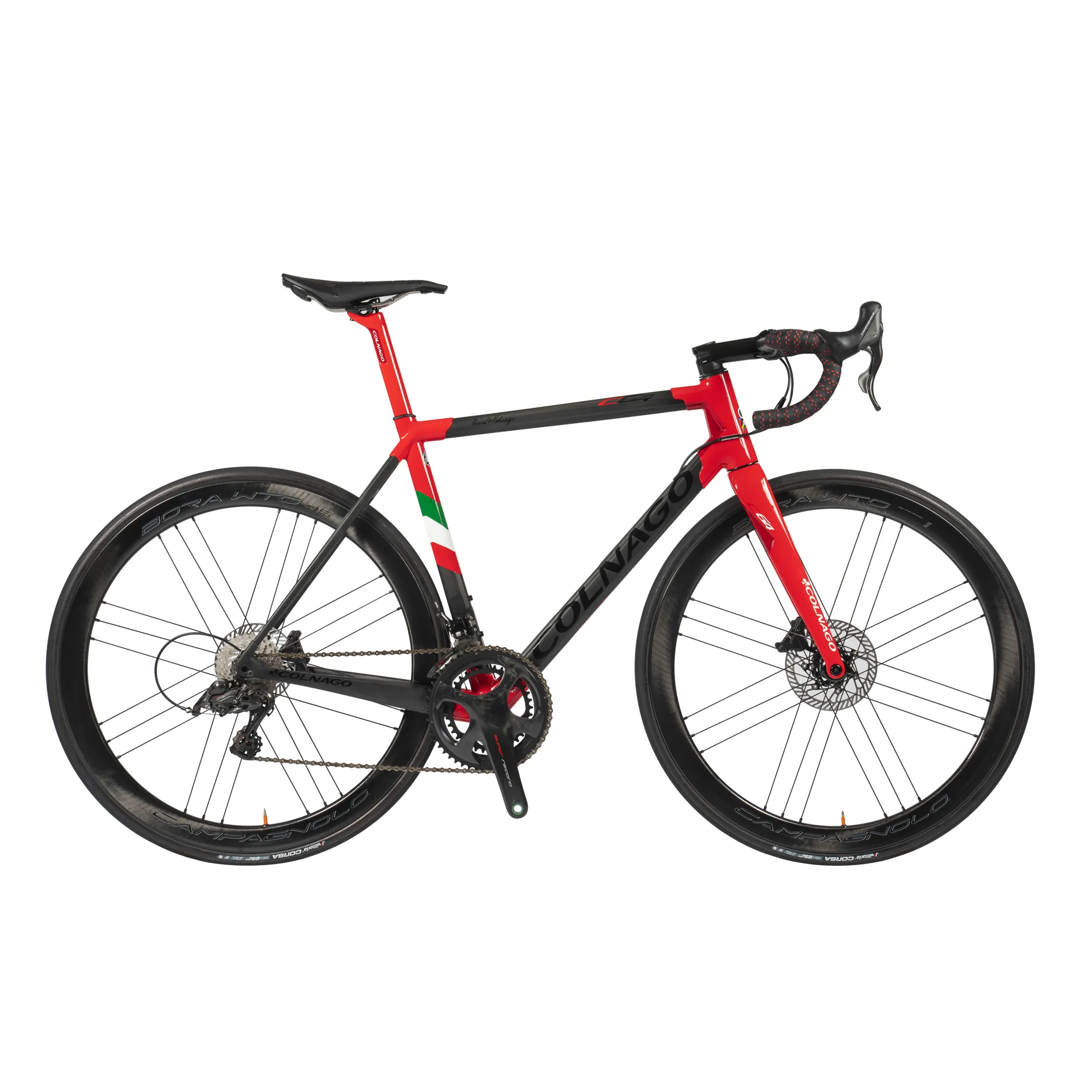 2020 Colnago C64 INTEGRATED DISC Road Frame in Black Red
