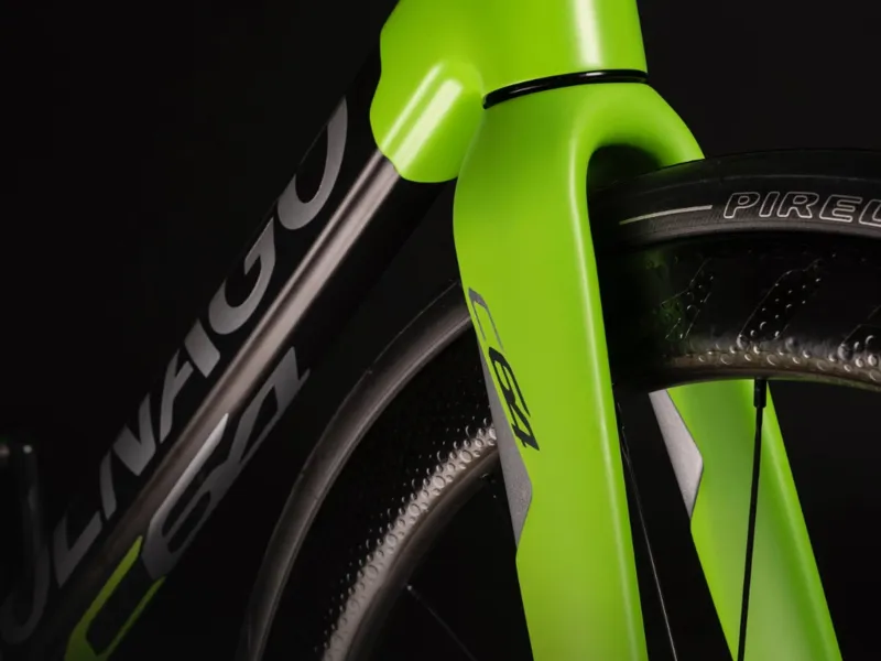 2020 Colnago C64 INTEGRATED DISC Road Frame in Black / Green : PJGR-2