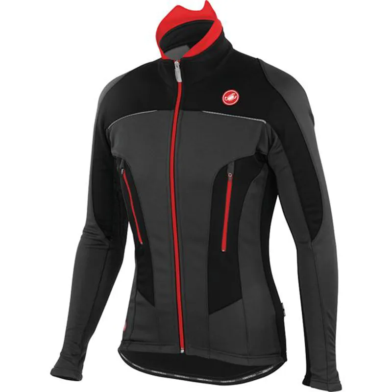 Castelli Mortirolo Due Jacket (Anthracite / Black)-9