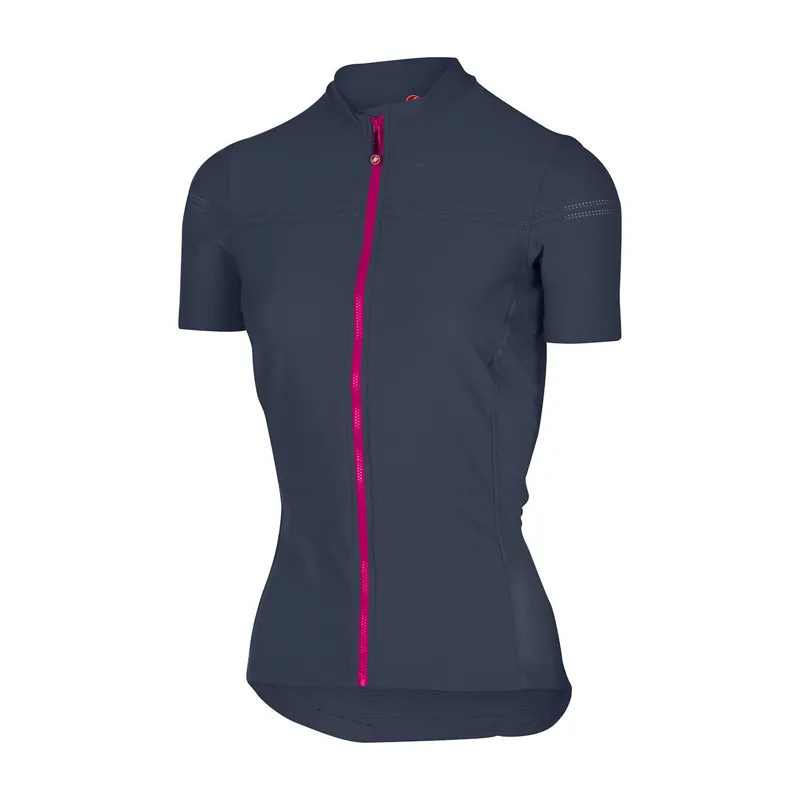Castelli Promessa 2 Womens Cycling Jersey : Midnight Navy / Raspberry
