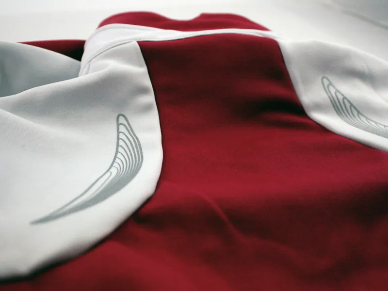 Castelli Transparente Womens Wind Jersey FZ White / Cherry-5