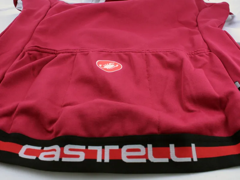 Castelli Transparente Womens Wind Jersey FZ White / Cherry-6