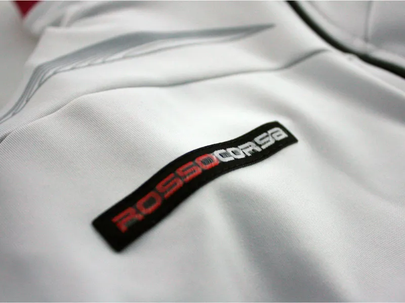 Castelli Transparente Womens Wind Jersey FZ White / Cherry-7