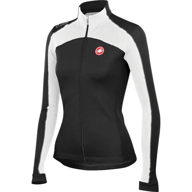 Castelli Viziata Jersey FZ Womens Black / White