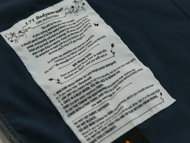 Chpt.3 Body Warmer 1.71 : Cycling Gilet : Outer Space Blue-6