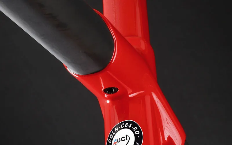 Colnago C64 DISC FRAME : SEMI INTEGRATED : HIGH Geometry : Black/Red-4
