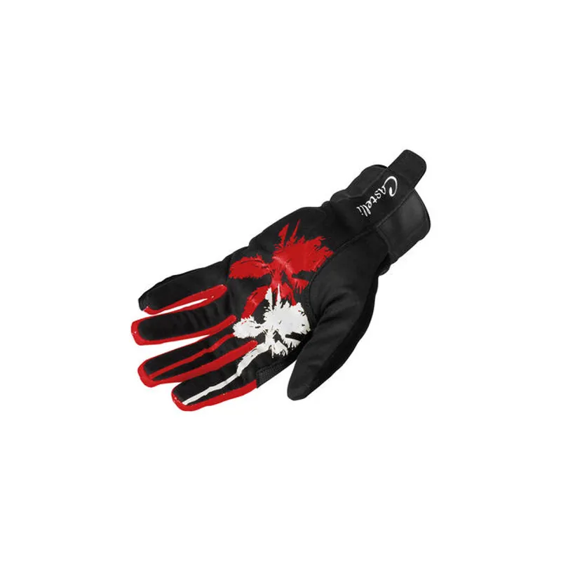 Castelli Cromo Womens Glove : Black/Red-1