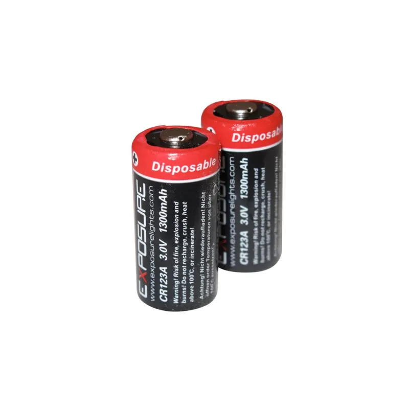 Exposure RC123 Batteries : Pair : Disposable