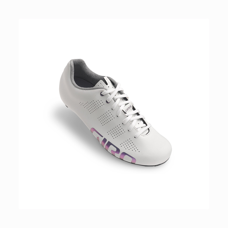 Giro Empire Womens Road Cycling Shoes : White Reflective-1