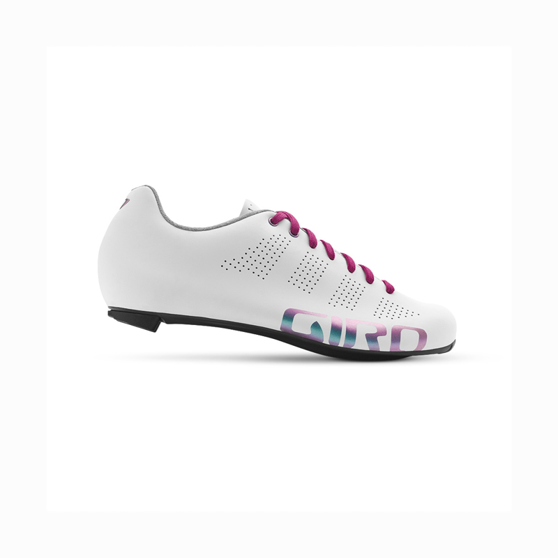 Giro Empire Womens Road Cycling Shoes : White Reflective-3