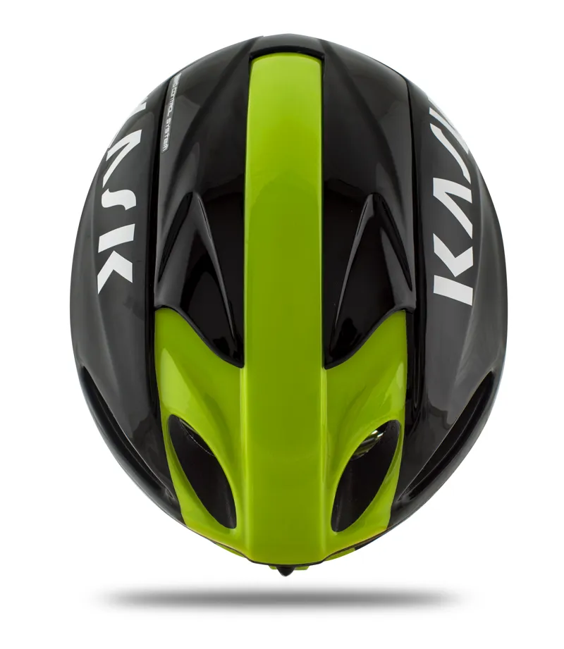 Kask Infinity Aero Road Cycling Helmet : Black / Lime-3