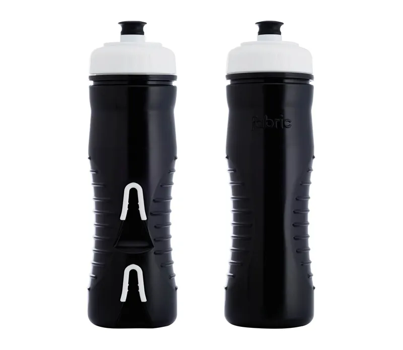 Fabric INSULATED Cageless Bottle : Black / Black