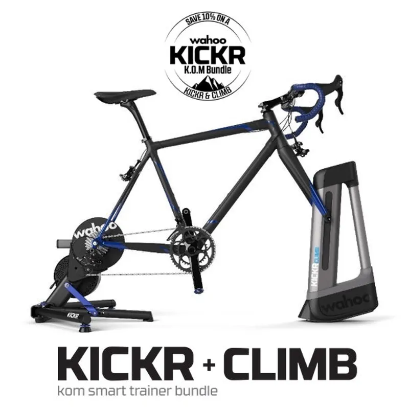 Wahoo KICKR KOM Smart Trainer Bundle : KICKR V6 with KICKR CLIMB
