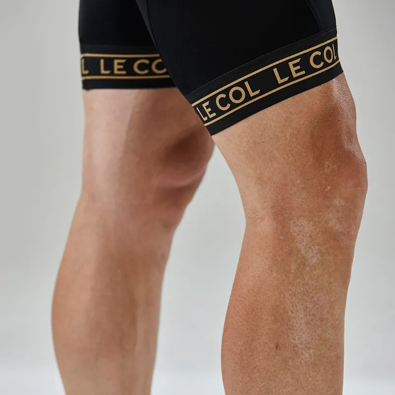 Le Col by Wiggins : Mens SPORT Cycling Bibshorts : Black / Gold-6