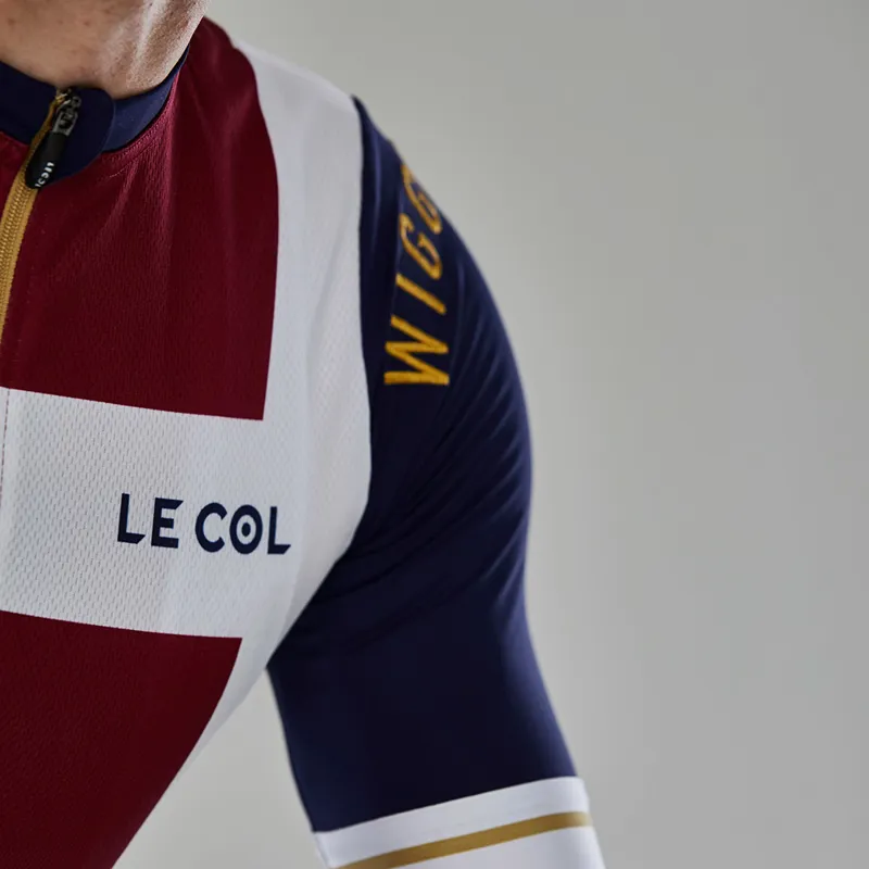 Le Col by Wiggins : PRO Mens Cycling Jersey : White / Red-4