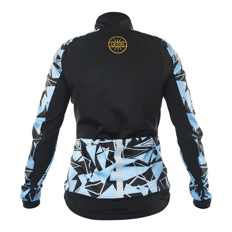 Le Col PRO Womens Thermal Cycling Jacket : Black / Blue Battleship-2