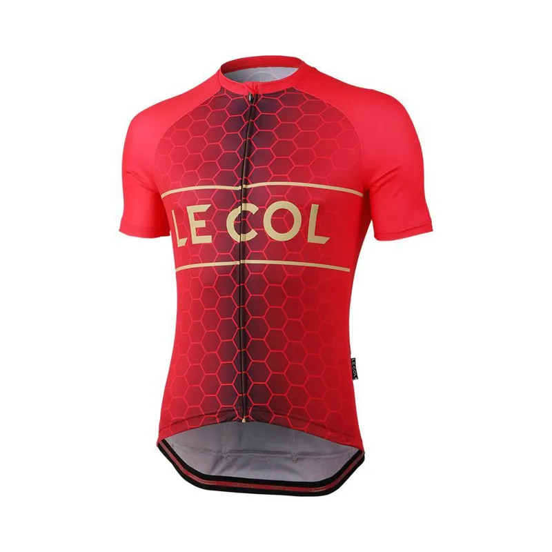 Le Col Sport Hex Short Sleeve Cycling Jersey Red Hex