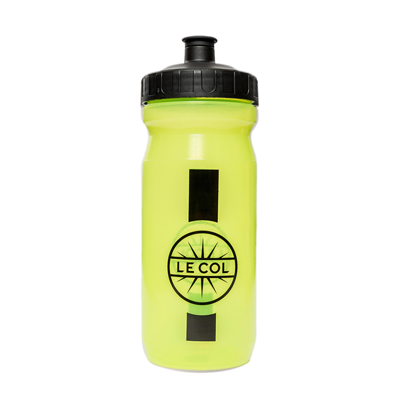 Le Col 600ml Water Bottle : Clear or Fluo Yellow-1