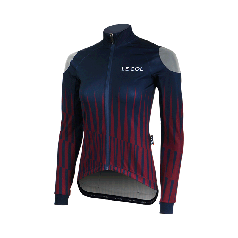 Le Col WOMENS PINNACLE PRO Winter Cycling Jacket : Navy / Plum-1