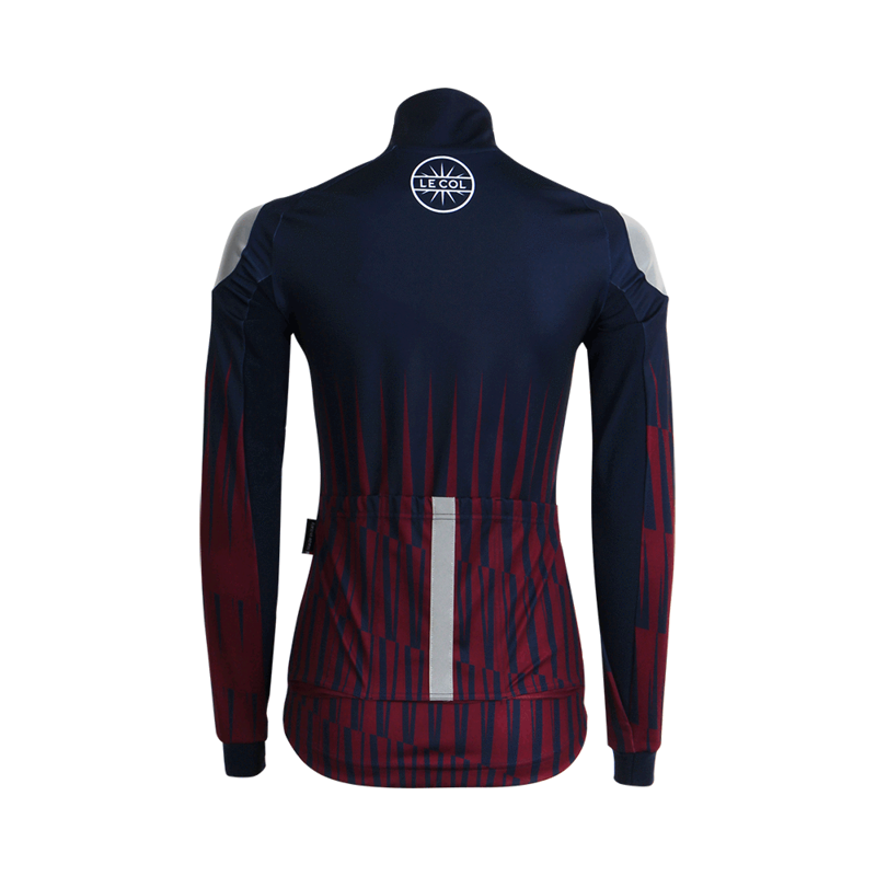 Le Col WOMENS PINNACLE PRO Winter Cycling Jacket : Navy / Plum-2