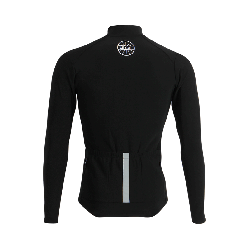 Le Col PRO Aqua Zero Thermal Long Sleeve Cycling Jersey in Black-2