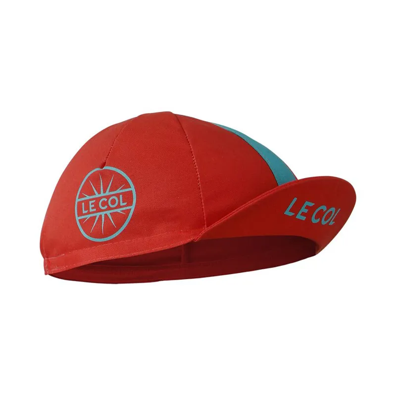 Le Col Cotton Cycling Cap : Carmine Red-1