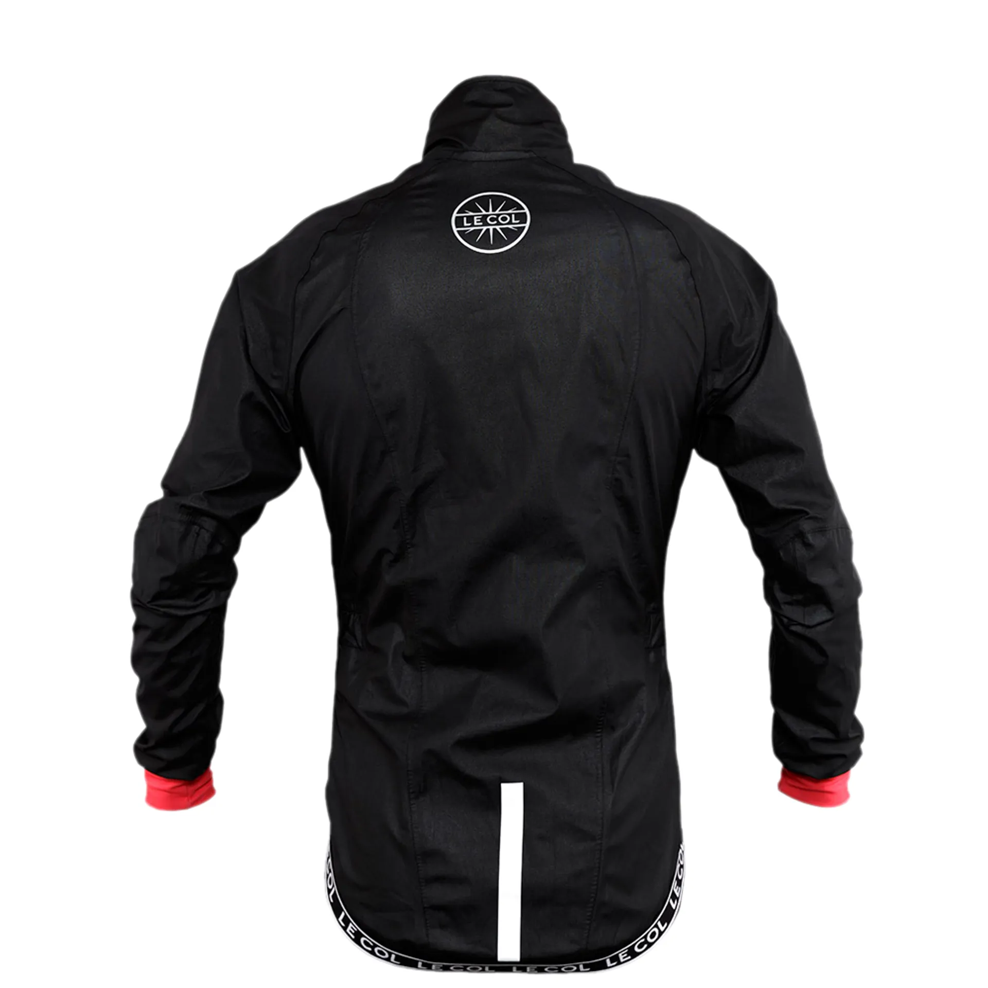 Le Col eVent Waterproof Cycling Rain Jacket Black Red