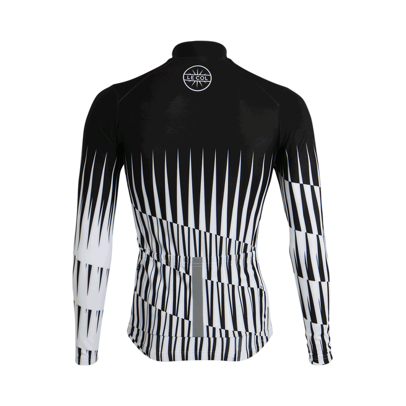 Le Col PRO Aqua Zero PINNACLE Long Sleeve Cycling Jersey Black / White-2