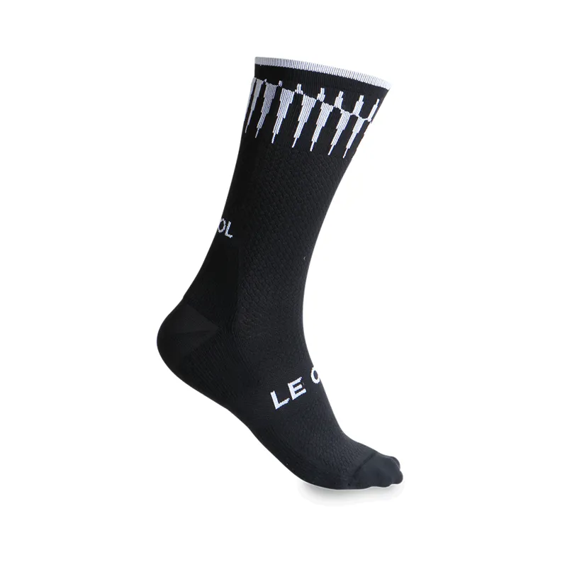 Le Col PINNACLE Cycling Socks : BLACK / WHITE