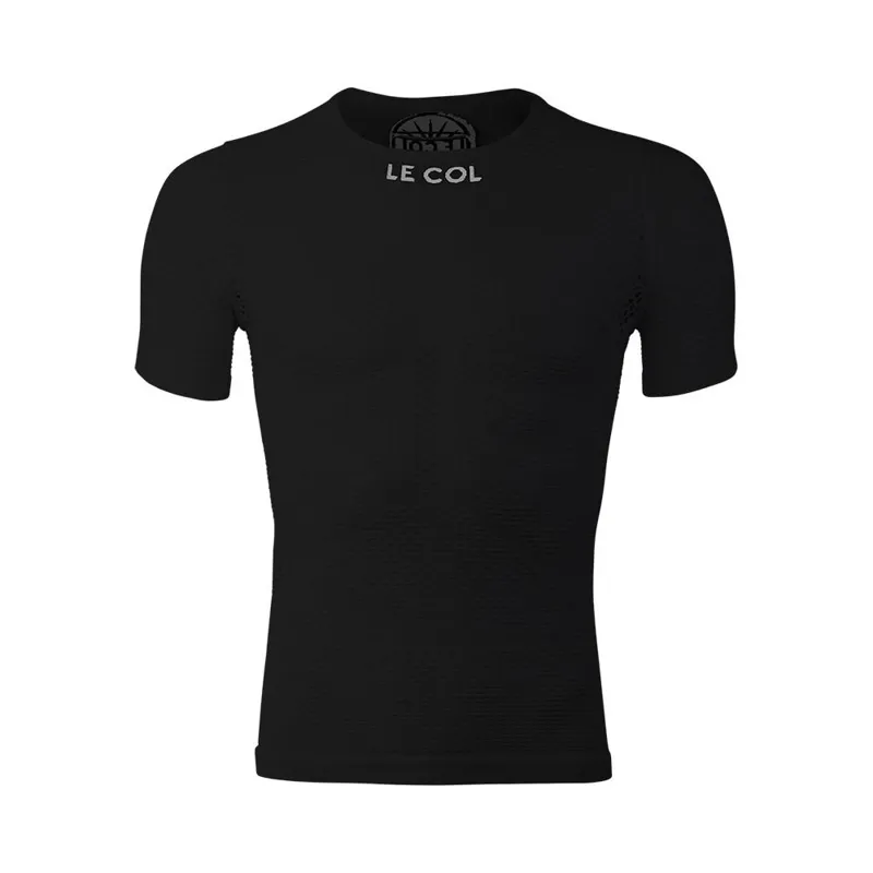 Le Col PRO Mesh Short Sleeve Base Layer : Black-1