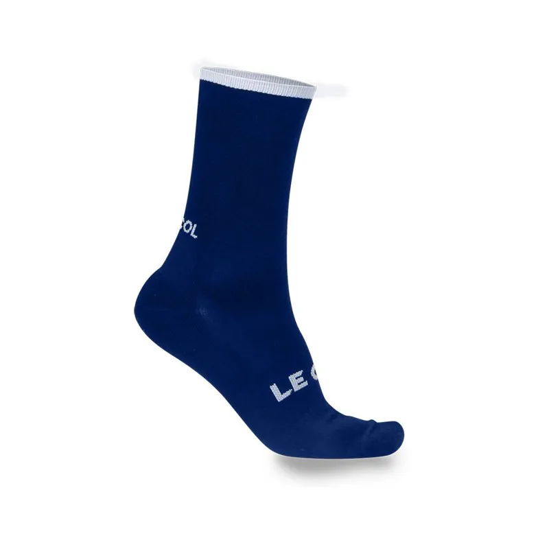 Le Col Merino Tech Wool Winter Cycling Socks : Navy / White